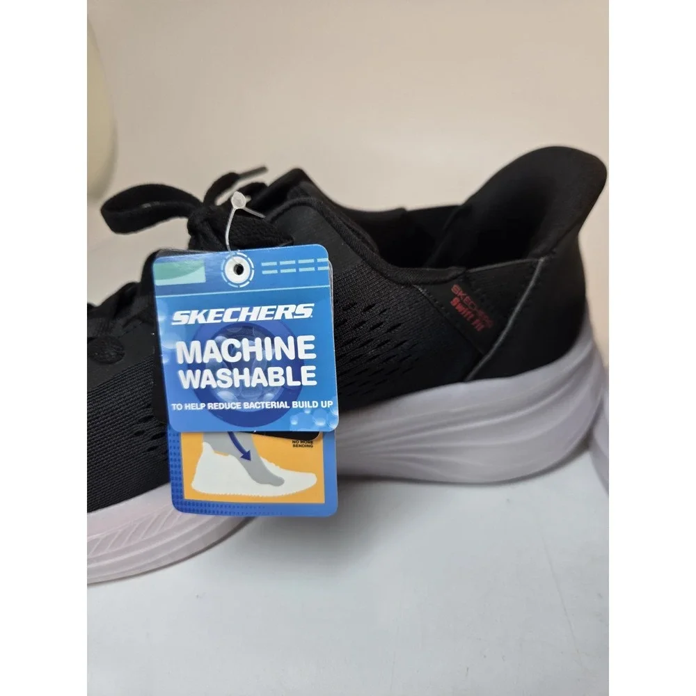 Skechers Hands Free Swift Fit Woman's Sz 9 Lite-Foam Laced Sneakers‎